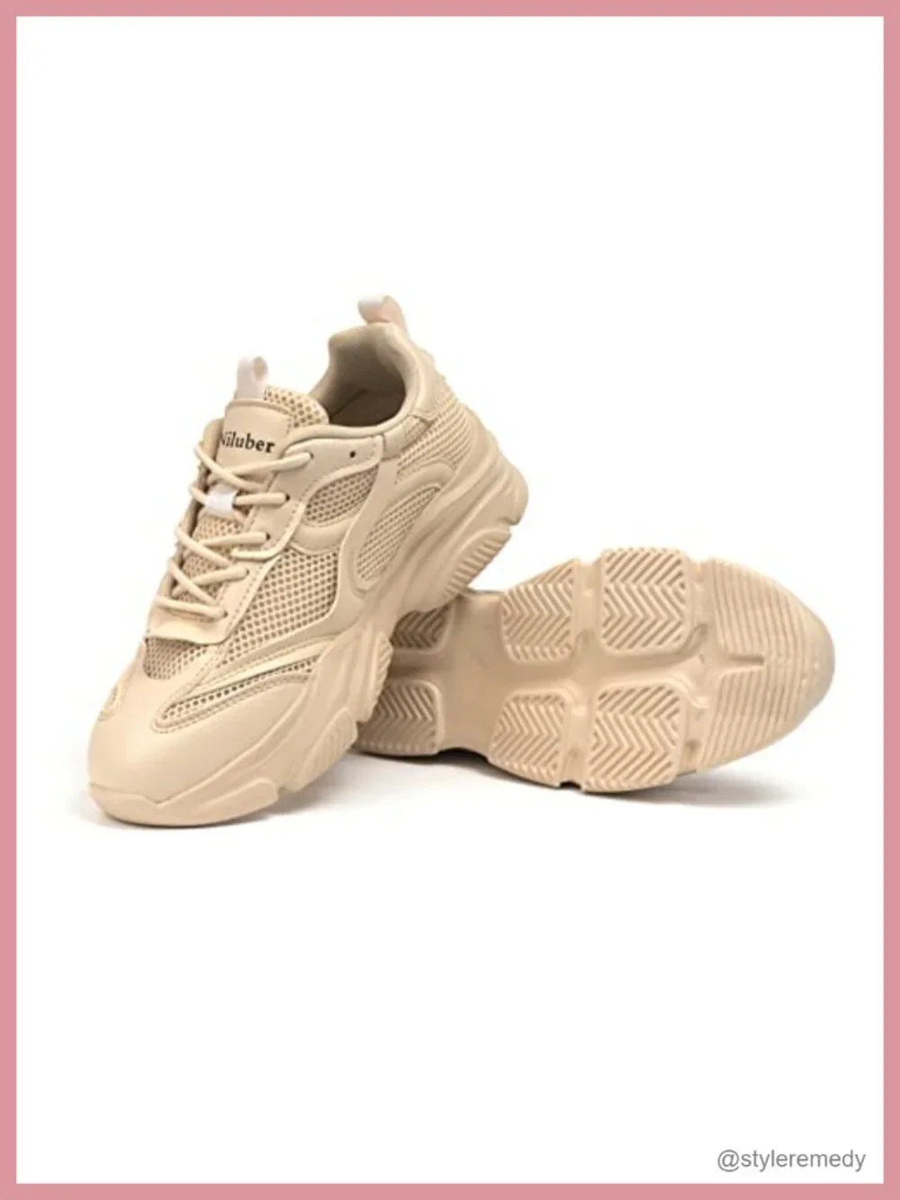 Chunky Platform Sneakers – Glitter Rhinestone Slip-On Walking Shoes